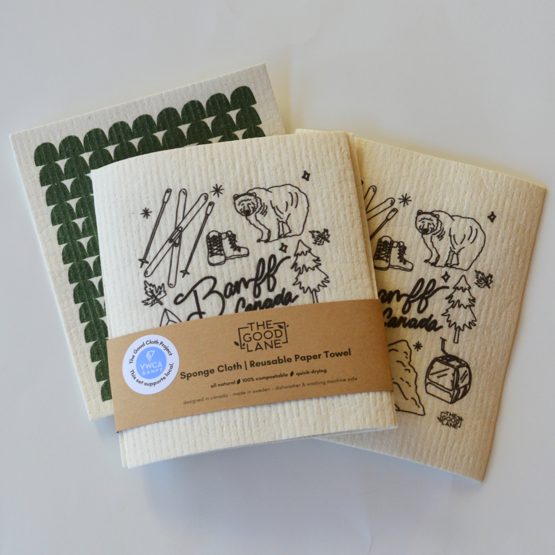 This Set Supports Local (Banff) - Swedish Sponge Cloth Set