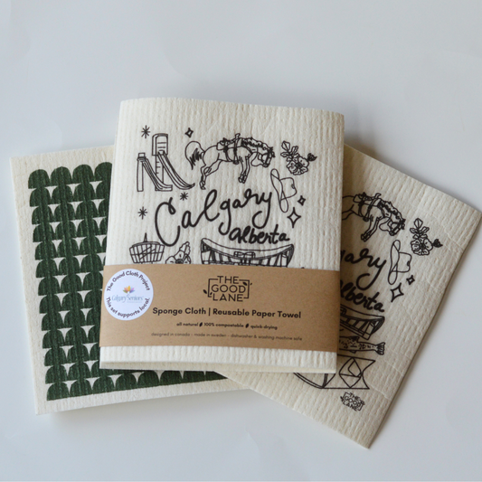 This Set Supports Local (Calgary) - Swedish Sponge Cloth Set